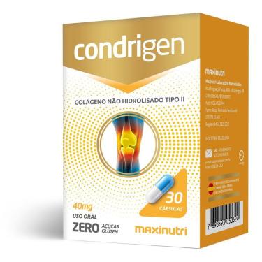 Imagem de Condrigen Colágeno Tipo 2 Maxinutri 30 Cápsulas
