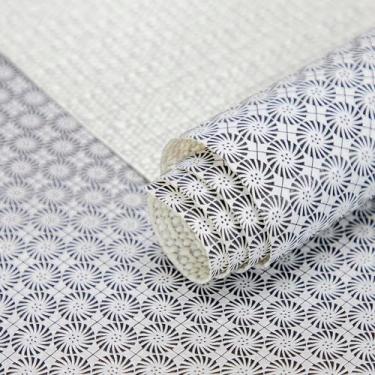 Imagem de FIFTY FEET Forro de prateleira não adesivo de 30,5 x 304,8 cm para armários e gavetas de cozinha, forro de armário de PVC antiderrapante lavável (círculo preto) (1 rolo)