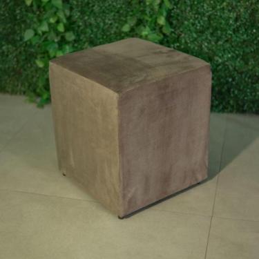 Imagem de Puff Quadrado em Suede para Bancada Penteadeira de Maquiagem - DECOR B