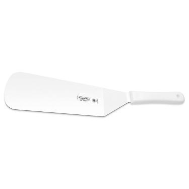 Imagem de Espátula Para Frituras 9"x3" Tramontina Lâmina Em Aço Inox E Cabo Branco Tramontina