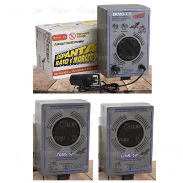 Imagem de Repelente De Morcegos Ultrasonico Sonoro Zebu + 2 Emissores