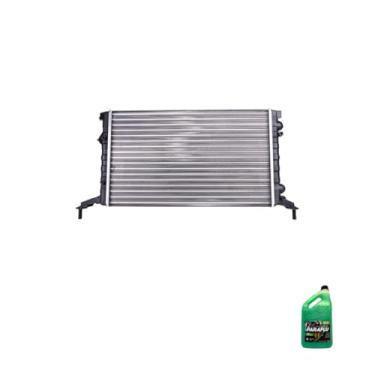 Imagem de Kit Radiador GM Corsa/Celta/Prisma 1.0/1.4 06/S + Aditivo Radiador Paraflu Verde Pronto Uso 5L
