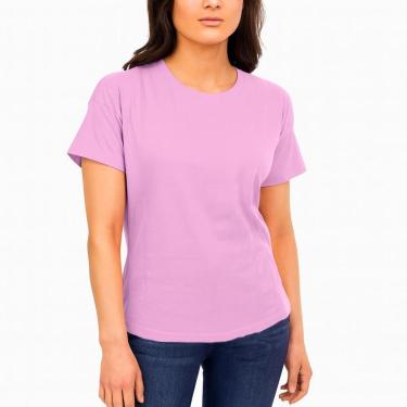 Imagem de Camiseta Mullet Slim Fitness Feminina Casual Básica Conforto-Feminino
