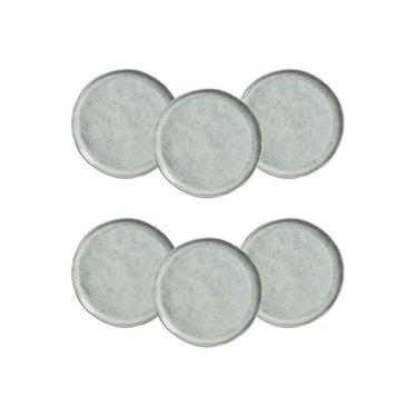 Imagem de Conjunto de Pratos para Pão Porto Brasil Bio Green Granite - 6 Peças