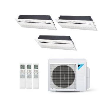 Imagem de Ar-Condicionado Multi Split Inverter Daikin 28.000 BTUs (3x Evap Cassete 1 Via 12.000) Quente/Frio 220V