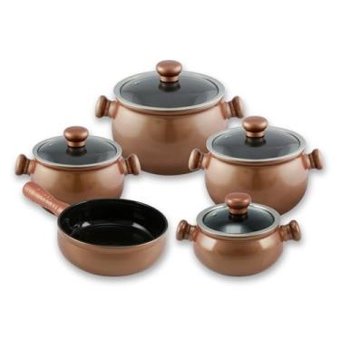 Imagem de Conjunto De Panelas Premiere Joy 5 Peças - Cobre