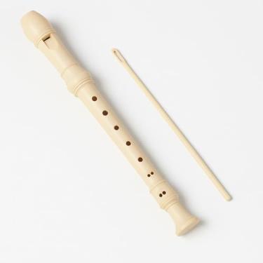 Imagem de Flauta Doce Soprano Germânica, Kit com Vara de Limpeza e Bolsa para Musicalização