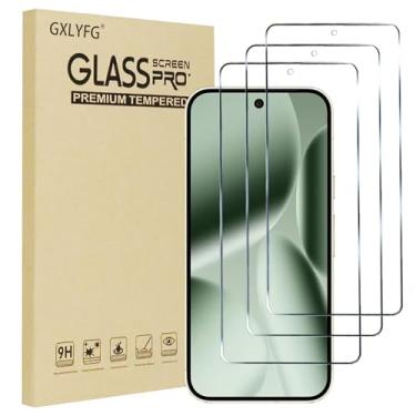 Imagem de Pacote com 3 protetores de tela de vidro temperado compatíveis com Google Pixel 10 A, antiarranhões, sem bolhas, dureza 9H