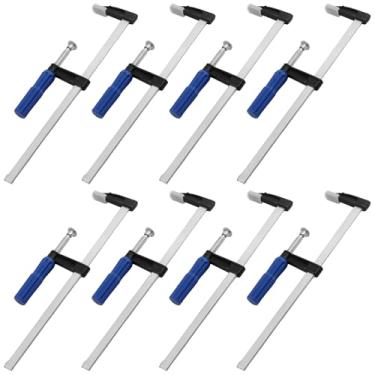 Imagem de TAICHEUT Pacote com 8 grampos de barra de 30,5 cm, braçadeiras de barra de aço F com protetor de almofada para soldagem, marcenaria e projetos DIY