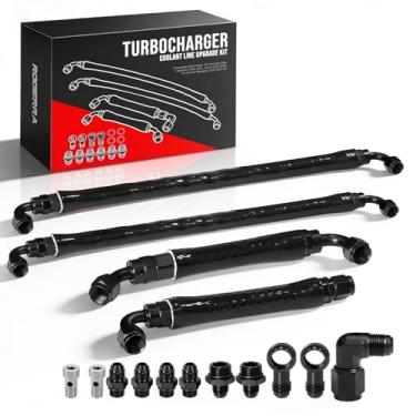 Imagem de Rogierra Kit de atualização de linha de refrigeração para turbocompressor Ford F150, linha de refrigeração turbo compatível com Ford F-150 3.5L 2011-2016, Expedition 2015-2017, Transit 2013-2024, para