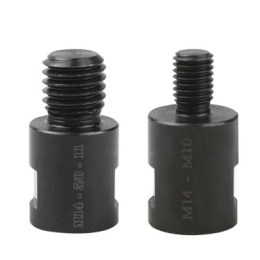 Imagem de 2 adaptadores de rebarbadora, conversor de acessórios de rebarbadora M14 rosca interna para rosca externa 5/8-11, rosca interna M14 para rosca externa M10, máquina de polimento e acessórios de broca