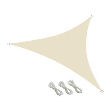 Imagem de Abaú Triangle Sail Canopy 13 FT Abrigo de Plantas Jardim Capa Estufa Respirável Pátio Camping quintal Piscina Bloquear Calor Resistente Têxtil Oxford 420D Fácil Pendurar Aro Aço Costuras Reforçadas