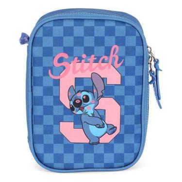 Imagem de Estojo 100 Pens Grande Box Escolar Juvenil Original Stitch - Luxcel, A