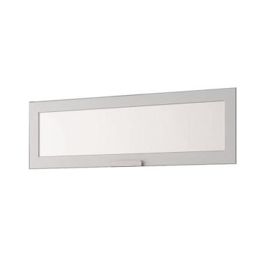 Imagem de Multiuso de Cozinha Porta Estela c/ Vidro Reflecta 120cm Platina - MGM
