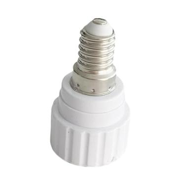 Imagem de KiBcsLic Adaptador de base de lâmpada E14 para GU, acessório de iluminação prático e para substituição de soquetes de lâmpada.