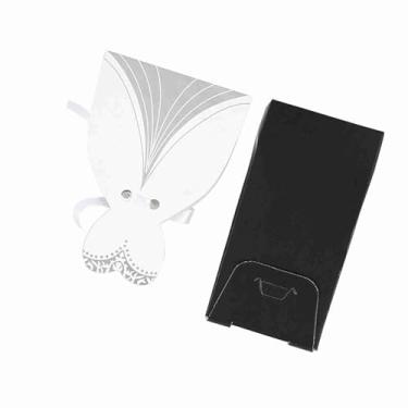 Imagem de YOUTHINK 100 Caixas de Lembrancinhas de Casamento, Sacos de Papelão Com Fita, Designs Elegantes de Noivos para Recepção de Casamento e Chás de Panela (Trespassado)