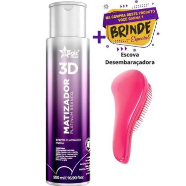 Imagem de Matizador Magic Color Platinum Branco 3d Platinado 500ml