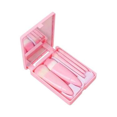 Imagem de Conjunto De Pincéis De Maquiagem Em Tamanho Viagem Com 5 Peças, Pincel