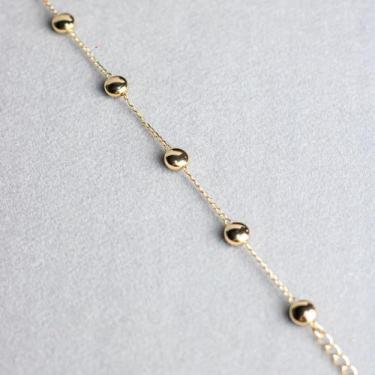 Imagem de Pulseira De Bolinha Achatada Dourada Banhada a Ouro 18 K (3C) - DRoss