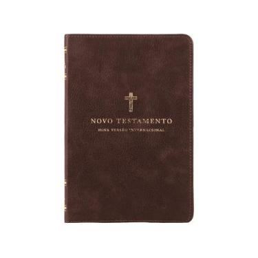 Imagem de Livro - Novo Testamento NVI, Capa luxo, Cruz Marrom, Leitura Perfeita