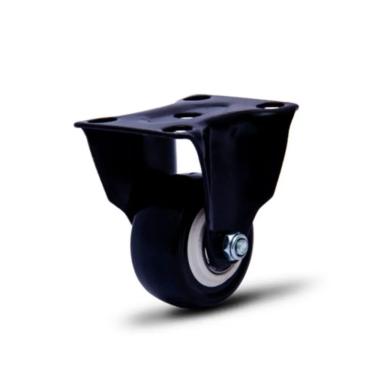Imagem de Rodízio Fixo 2'' Com Placa Colson Black Profissional Resistente Cap 30kg