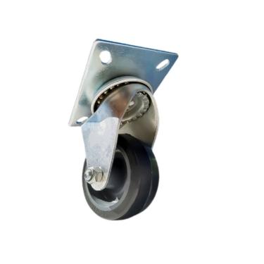 Imagem de Rodízio Giratório 3'' Com Placa Cinza Colson Profissional Resistente 60kg