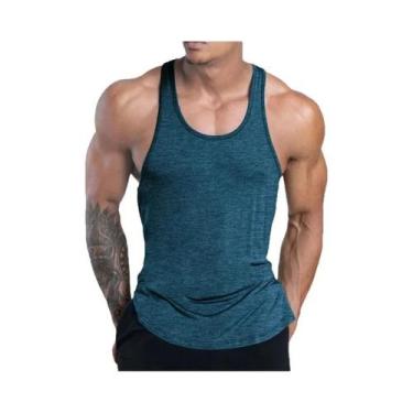 Imagem de Camiseta Regata Masculina De Secagem Rápida E Elástica Para Fitness, T