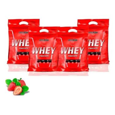Imagem de Combo 4x Nutri Whey Protein 907g Refil - Integral Medica - Congratulat