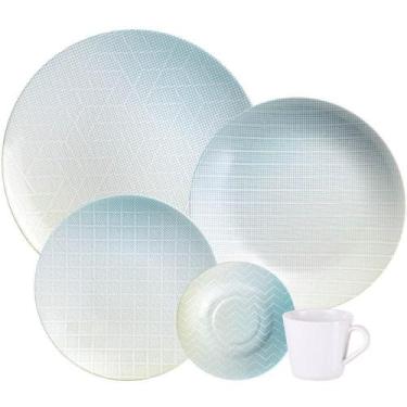 Imagem de Aparelho De Jantar Tramontina Polaris Em Porcelana Decorada 20 Peças 9
