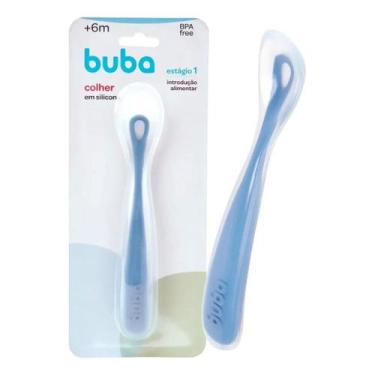 Imagem de Colher Buba Em Silicone Azul Escuro