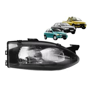 Imagem de Farol palio siena strada g1 1996 97 98 99 2000 masc negra ld - BBS AI