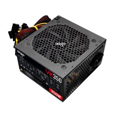 Imagem de Fonte Aigo VK350 ATX 350W Real 220V - Preto, 220V