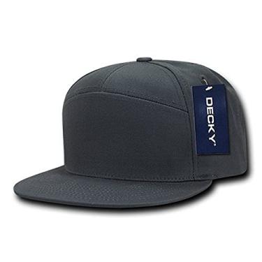 Imagem de DECKY 1098-CHA 7 painéis de algodão snapbacks, carvão