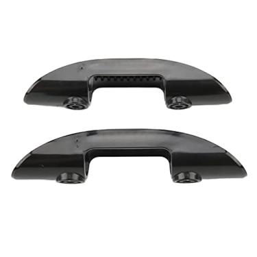 Imagem de Suporte de remo, clipe de remo de caiaque de plástico preto resistente à corrosão altamente compatível para barcos para navios