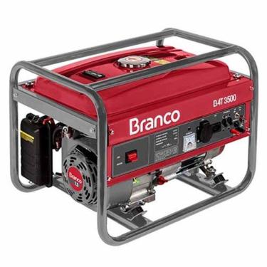Imagem de Gerador de energia 3,5 kva à gasolina monofásico partida manual - Branco Motores