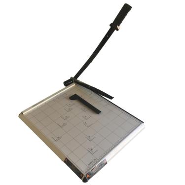 Imagem de Guilhotina Ofício Com Margeador Magnético Azul 12 Folhas