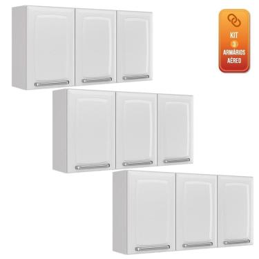 Imagem de Armario Aereo Itatiaia Luce Kit com 3 peças modelo IP3-105 