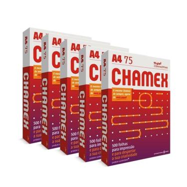 Imagem de Papel Chamex A4 Sulfite Caixa Com 05 Total 2500 Folhas