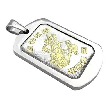 Imagem de Cordão com Pingente em Aço Inox São Jorge o Protetor