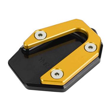 Imagem de Almofada de suporte lateral ampliador de suporte lateral P Suporte de extensão de suporte de estacionamento Suporte lateral adequado para YZF R25/YZF R3/MT‑25/MT‑03 14-19