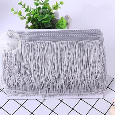 Imagem de 1 peça 15 cm de largura de poliéster borla densa franja aparar rendas saia de dança de palco latino vestuário acessórios diy, 10