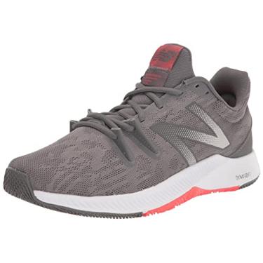 Imagem de New Balance Trnr V1 Cross Trainer Masculino, Cinza/Neo Flame, 8.5