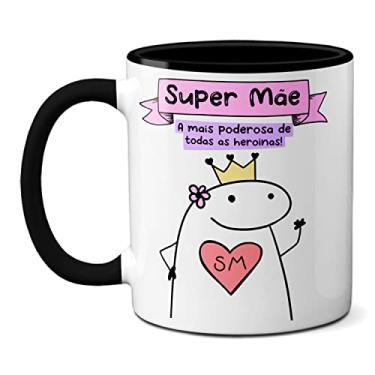 Imagem de Caneca Super Mãe A Mais Poderosa De Todas As Heroínas! (Preta)
