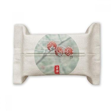 Imagem de First Frost Twenty Four Solar Term padrão de papel para lenços faciais saco de linho de algodão