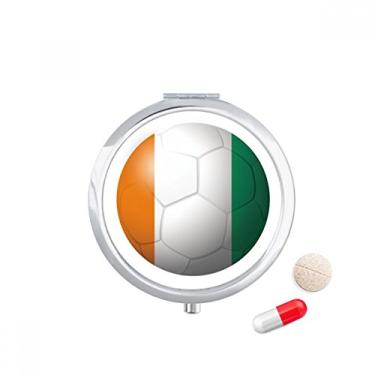 Imagem de Coate D'Ivoire Caixa de armazenamento de medicamentos com bandeira nacional de futebol americano
