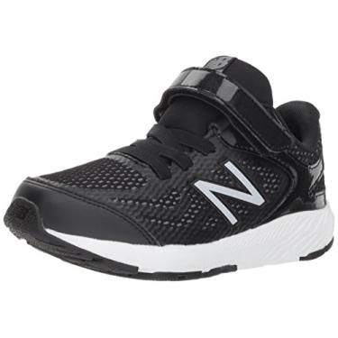 Imagem de New Balance Tênis de corrida unissex para bebês 519 V1, Preto/branco, 2 X-Wide Infant