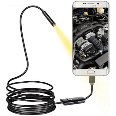 Imagem de Câmera Sonda Inspeção Endoscópica Celular Prova D'água V8 Usb