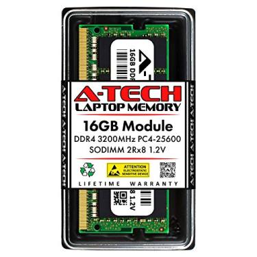 Imagem de A-Tech Substituição de 16GB RAM para Samsung M471A2K43DB1-CWE | DDR4 3200MHz PC4-25600 2Rx8 1.2V SODIMM Módulo de memória de 260 pinos