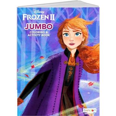 Imagem de Disney Livro de colorir Frozen 2 artes artesanato colorir, conjunto de presente de pintura, papel perfurado - brincadeira educativa saudável, para crianças, meninas, meninos e crianças