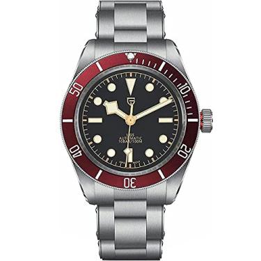 Imagem de HaiQin Pagani Design Clássico Relógio Automático Masculino Japonês NH35A Movimento Automático 100 m Relógio Mecânico À Prova d'Água, Aço Inoxidável Moldura de Alumínio Moda Negócios Relógio Luminoso